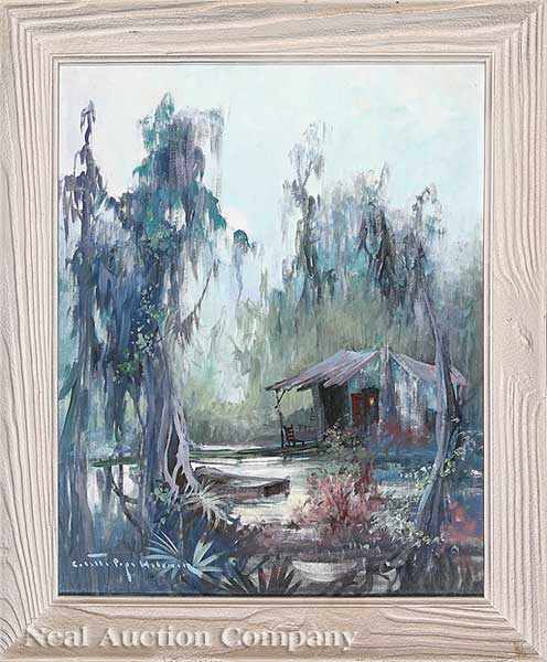 Appraisal: Colette Pope Heldner American New Orleans - Swamp Idyl Louisiana