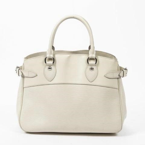 Appraisal: Louis Vuitton Passy PM tote bag in Creme Epi leather