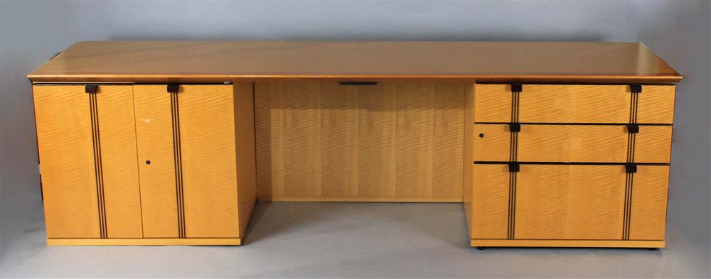 Appraisal: GEIGER BRICKEL DESK AND OFFICE CREDENZA by the noted modern