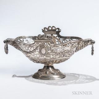 Appraisal: Edward VII Sterling Silver Basket London - Goldsmiths Silversmiths Co