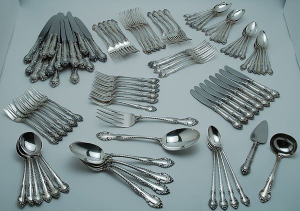 Appraisal: Circa Gorham Company sterling flatware service in English Gadroon pattern