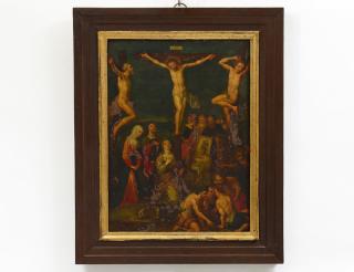 Appraisal: CIRCLE OF HANS ROTTENHAMMER German - The Crucifixion No visible