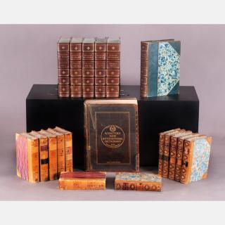 Appraisal: A Miscellaneous Collection of Nineteen Decoratively Bound Books Including M