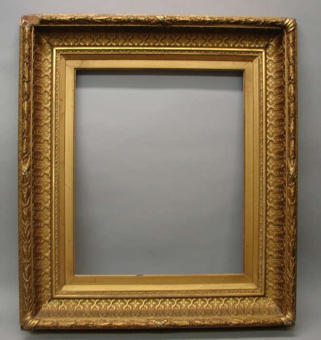 Appraisal: Cove Molded Gilt Gesso Frame wide x sight x rabbet