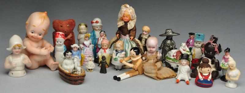 Appraisal: Lot of Vintage Miniature Dolls Accessories Description All original French