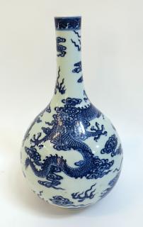 Appraisal: Long Necked Baluster Dragon Vase Long Necked Baluster Dragon Vase