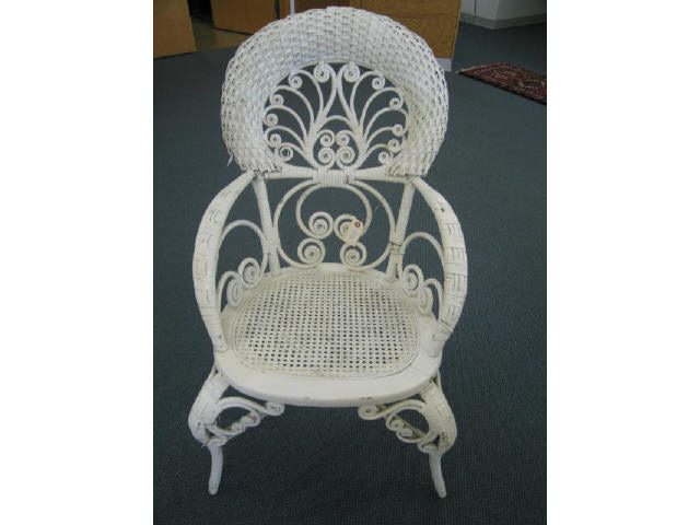 Appraisal: Wicker Arm Chair