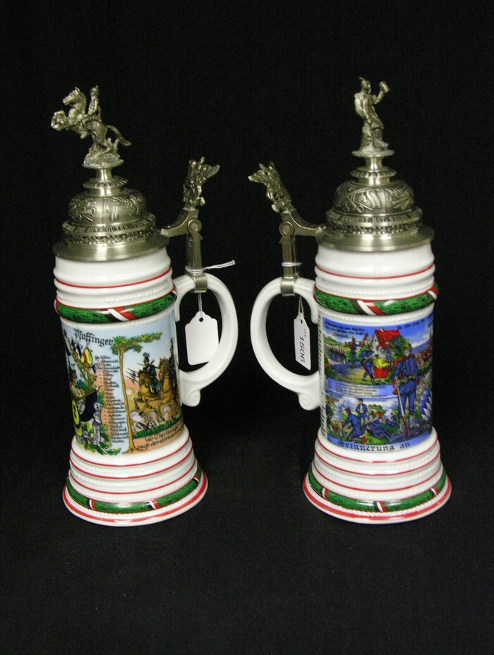 Appraisal: PAIR GERMAN STEINS both