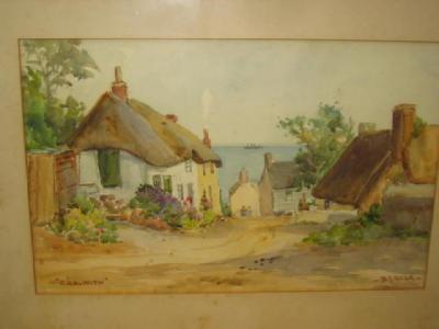 Appraisal: SIDNEY JAMES BEER - Cadgwith signed watercolour inscribed label verso