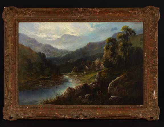 Appraisal: George Pienne British th Century Dolgelly Wales oil on canvas