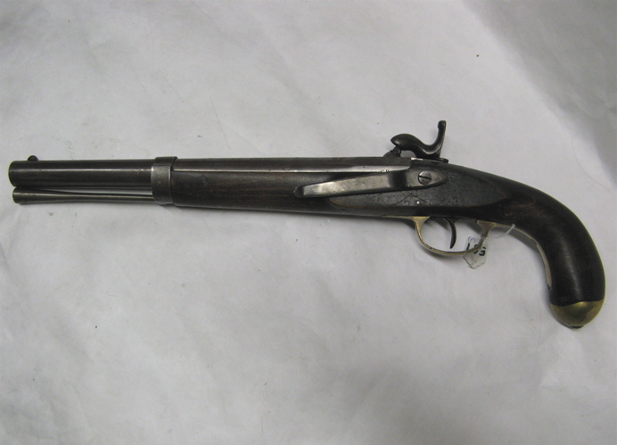 Appraisal: LOT OF TWO BLACK POWDER PISTOLS flintlock caliber round barrel