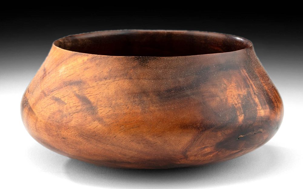 Appraisal: Signed th C Hawaiian Koa Wood Bowl - Larry De