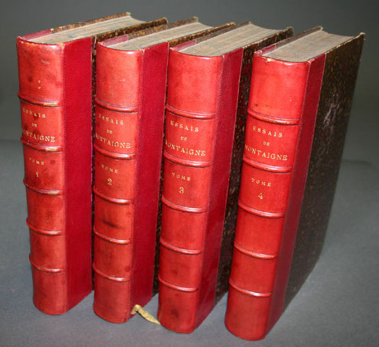 Appraisal: Montaigne Michel de Essais Vols Nouvelle edition avec les notes