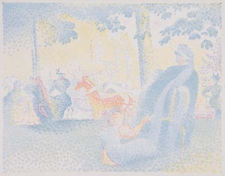 Appraisal: HENRI EDMOND CROSS Les Champs lys es Color lithograph on