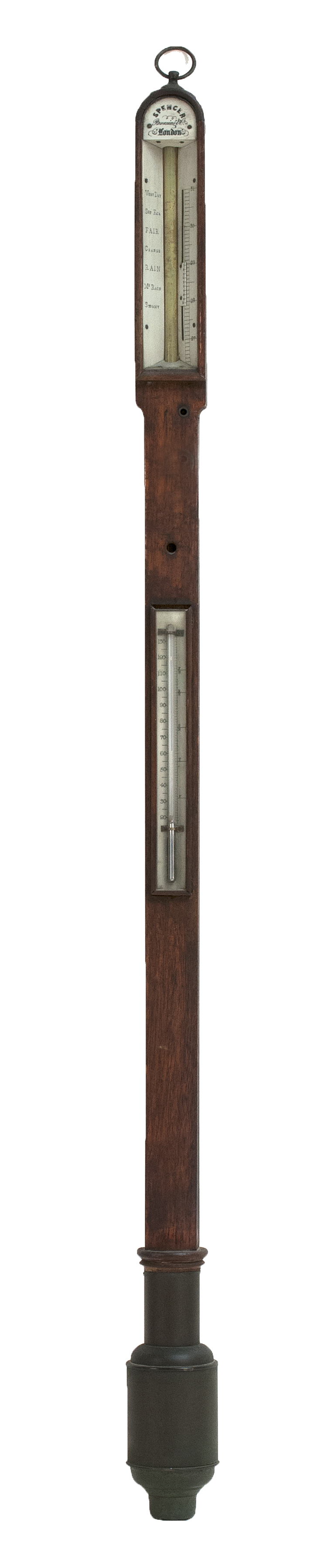 Appraisal: ENGLISH STICK BAROMETER th CenturyBy Spencer Browning Company of London