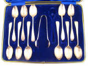 Appraisal: A set of four Irish Cork silver teaspoons c by