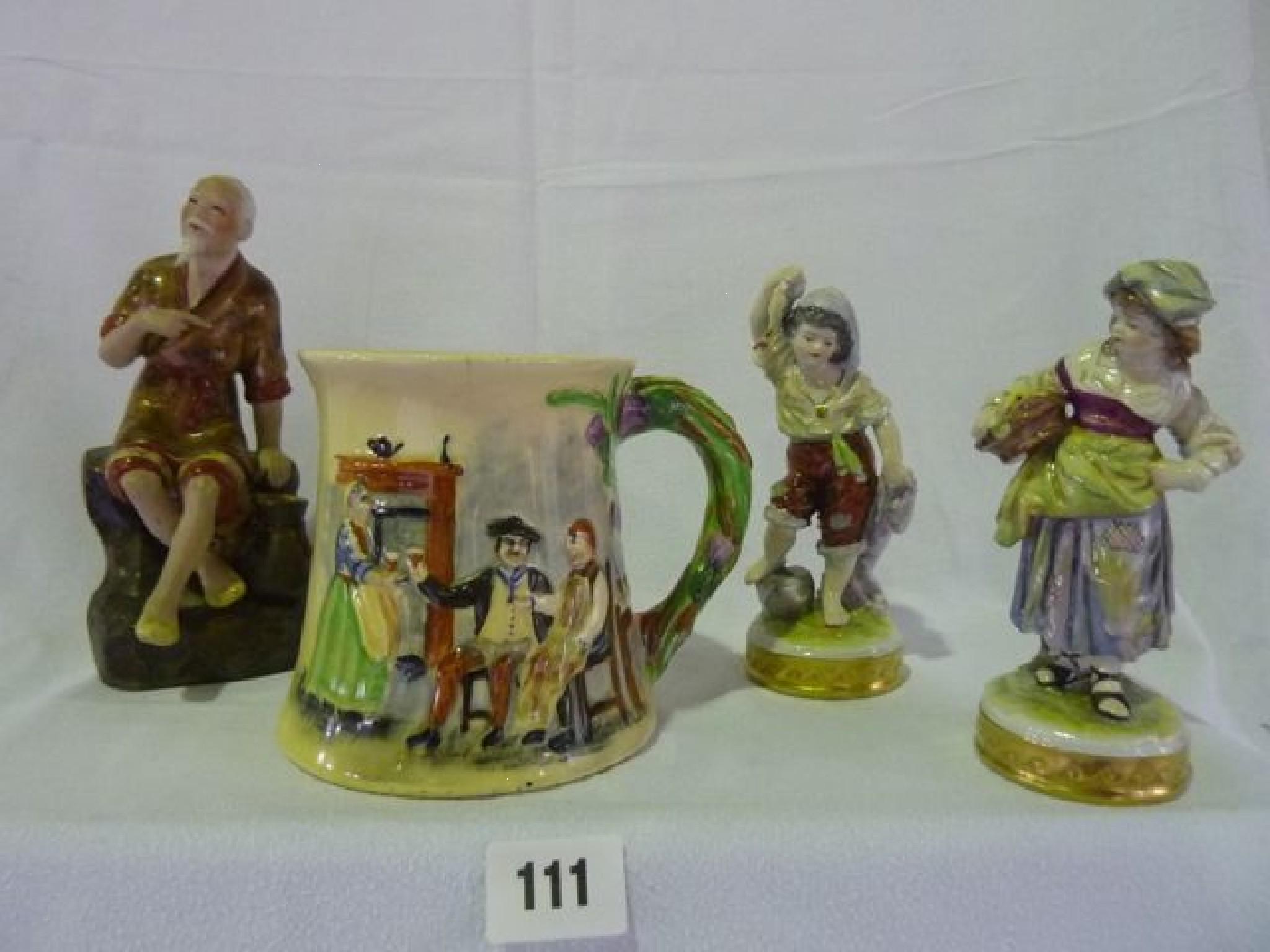 Appraisal: A Crown Devon Fieldings musical mug an oriental figure of