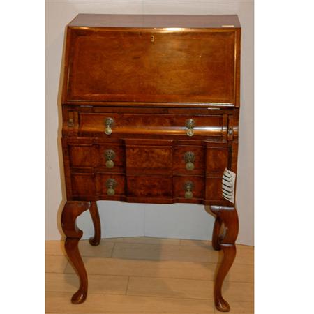 Appraisal: George I Style Walnut Slant Front Desk Estimate -