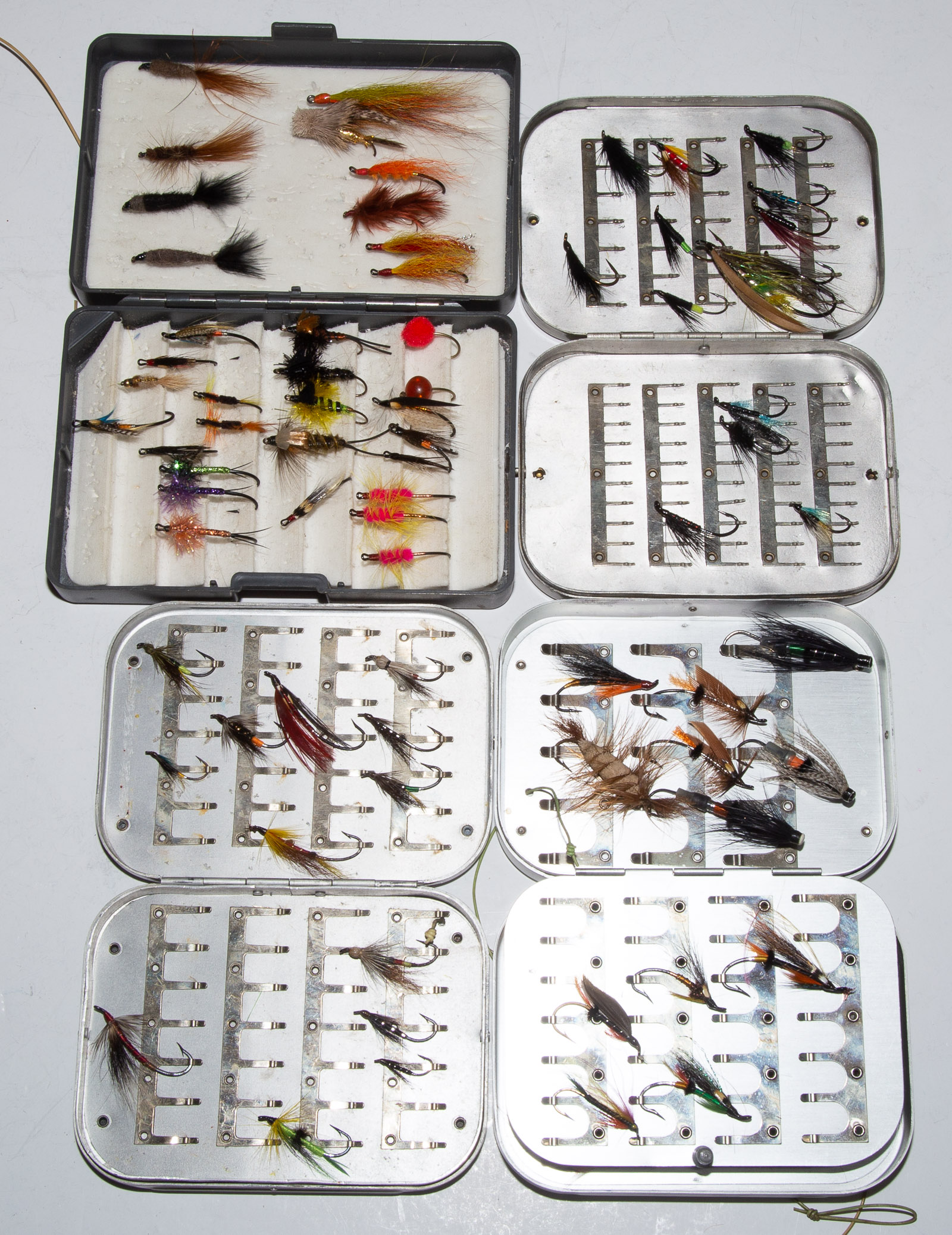 Appraisal: FOUR BOXES OF HANDMADE FLY FISHING LURES