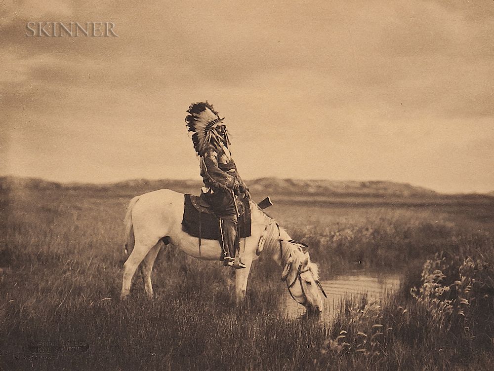 Appraisal: Edward Sheriff Curtis American - An Oasis in the Badlands