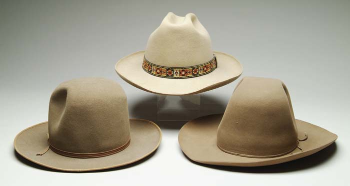 Appraisal: TWO STETSON AND ONE BRADFORD HAT Nutria quality stetson hat