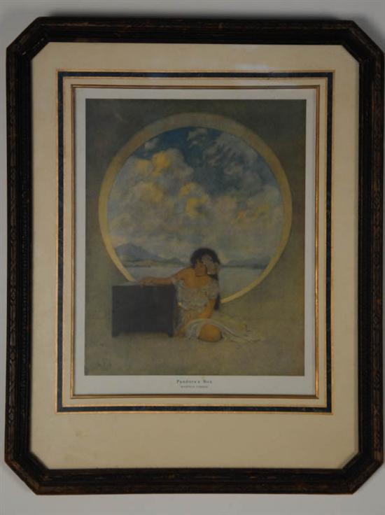 Appraisal: Maxfield Parrish Print Pandora's Box from portfolio American Art by