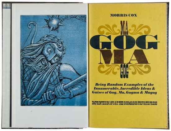 Appraisal: Cox Morris Magogmagog out-of-series copy from an edition limited to