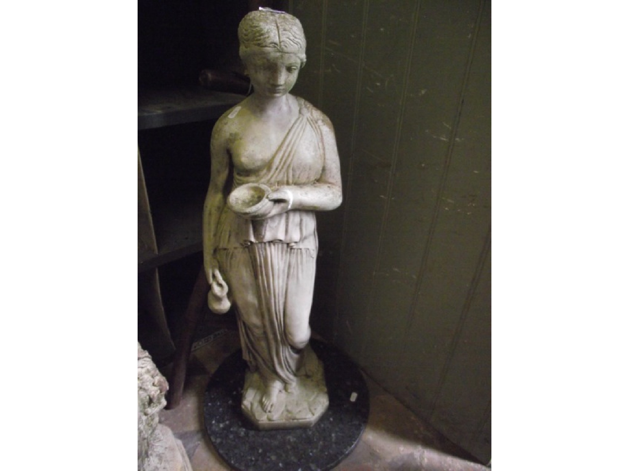 Appraisal: A cast composition stone garden ornament in the form of