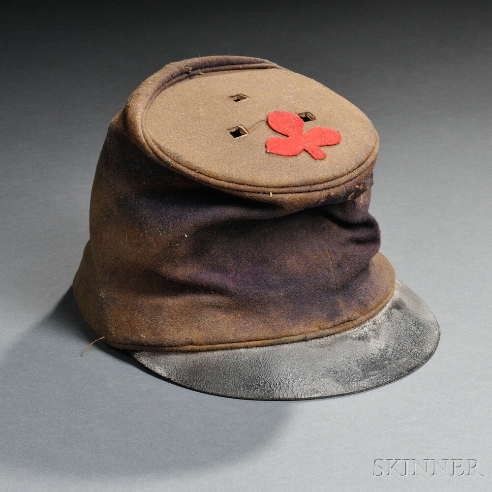 Appraisal: McDowell-style Federal Forage Cap with nd Corps Badge c -