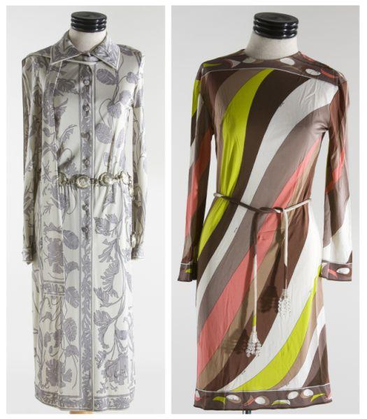 Appraisal: Two Vintage Silk Jersey Pucci Dresses the first a rare