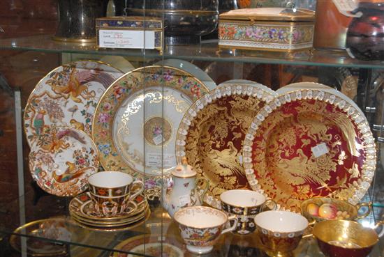 Appraisal: MISCELLANEOUS GROUP OF PORCELAIN ARTICLES Comprising ten serving and cabinet