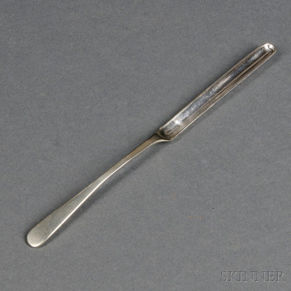 Appraisal: Silver Marrow Scoop William Moulton Newburyport Massachusetts early th century