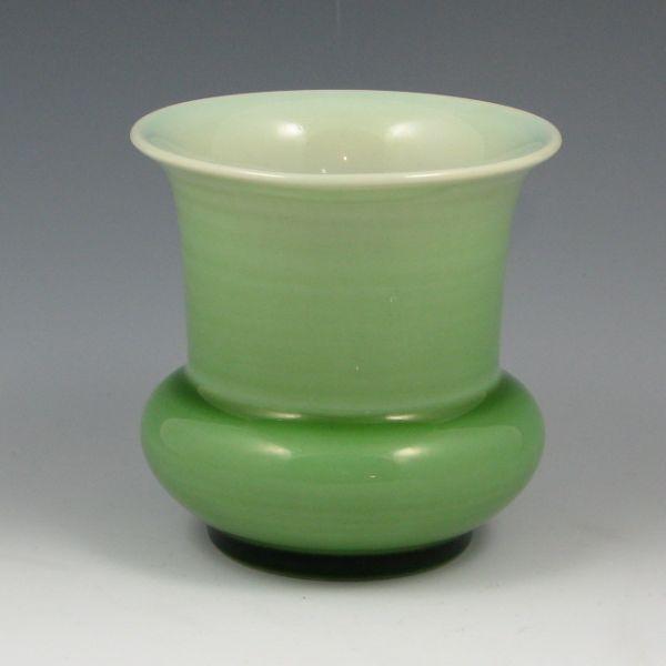 Appraisal: Rookwood vase in uncrazed green gloss glaze Marked with Rookwood