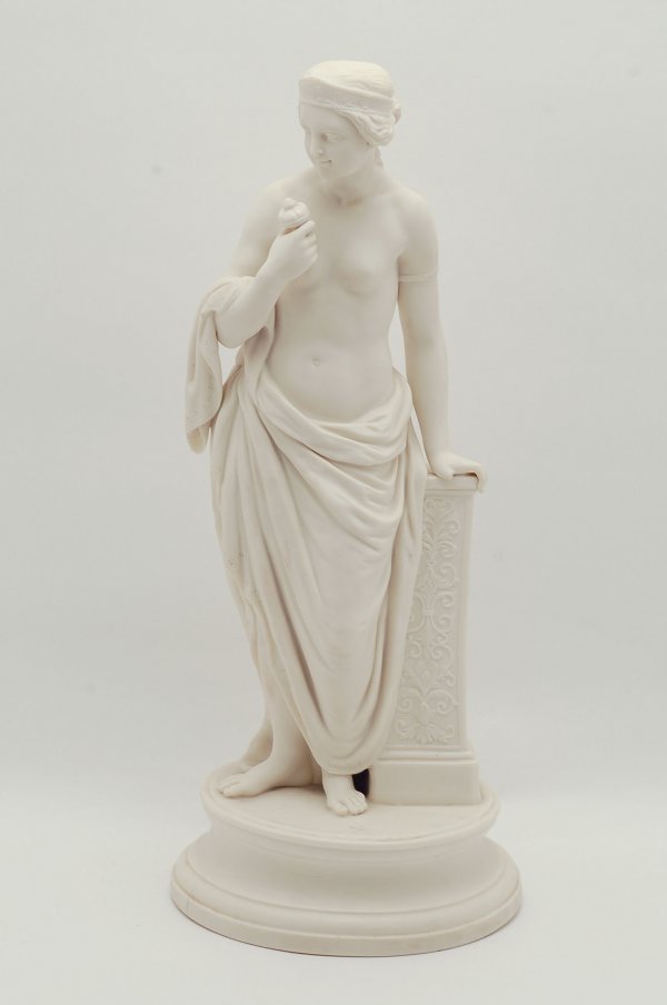 Appraisal: Parian sculpture of a Classical figure in draped garments by