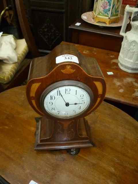 Appraisal: AN EARLY TH CENTURY MAHOGANY AND INLAID URN SHAPED MANTEL