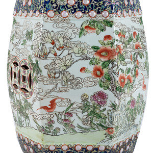 Appraisal: A Chinese Porcelain Garden Seat th Century Height inches