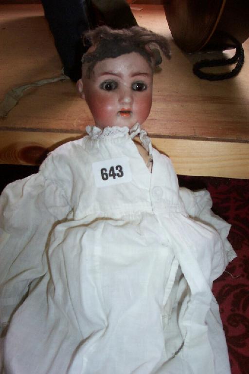 Appraisal: A German bisque head doll stamped AB model number with