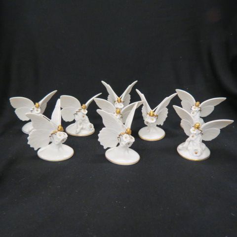 Appraisal: Rosenthal Porcelain Butterfly Place CardHolders gold white excellent