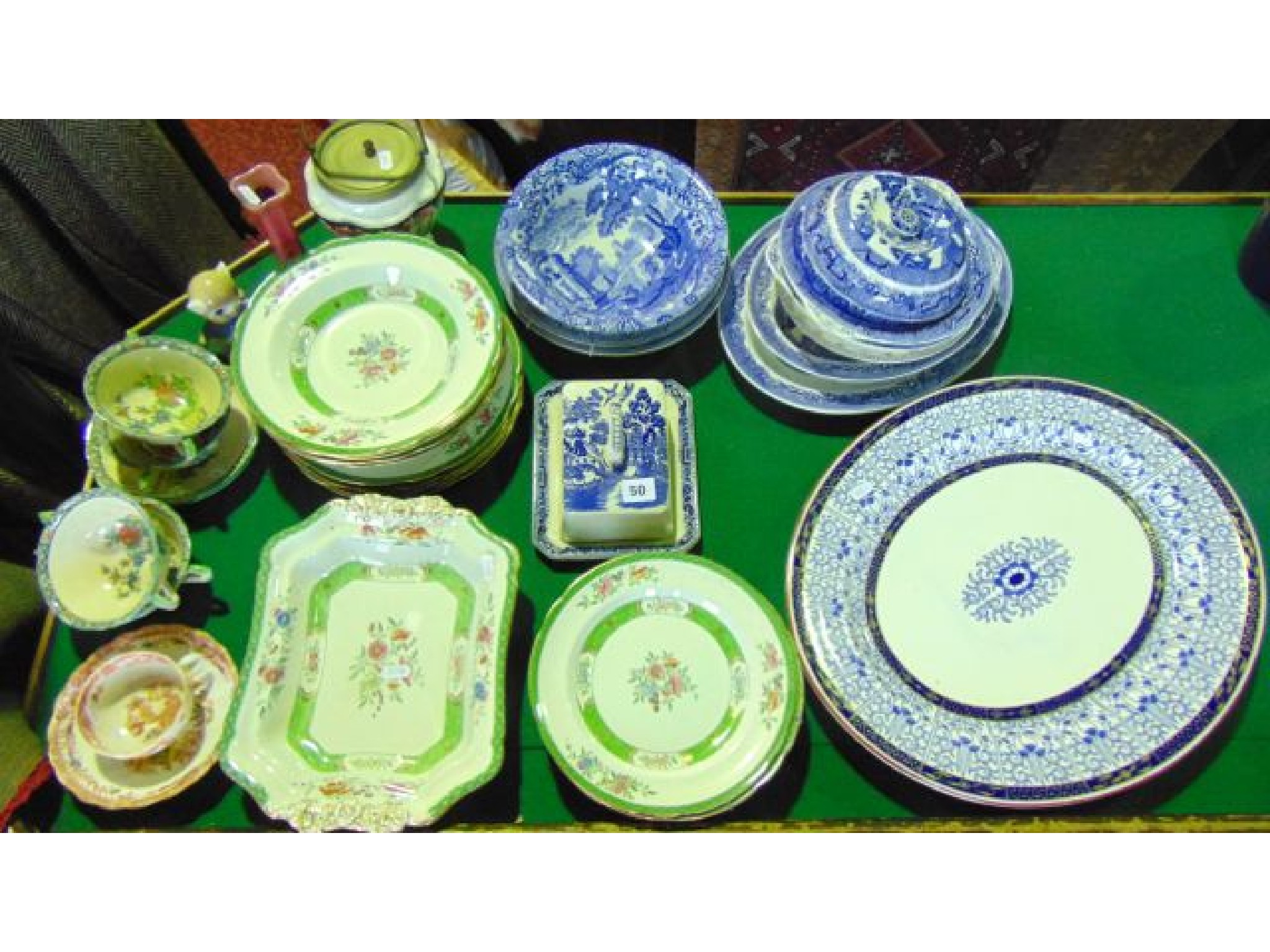 Appraisal: A collection of ceramics including Copeland Spode dinner wares with