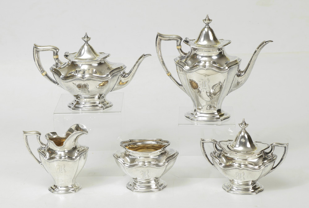 Appraisal: PIECE REED BARTON HEPPLEWHITE STERLING SILVER TEA SET pieces total