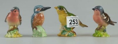 Appraisal: Beswick small Kingfisher and restored pieces Greenfinch Chaffinch and another