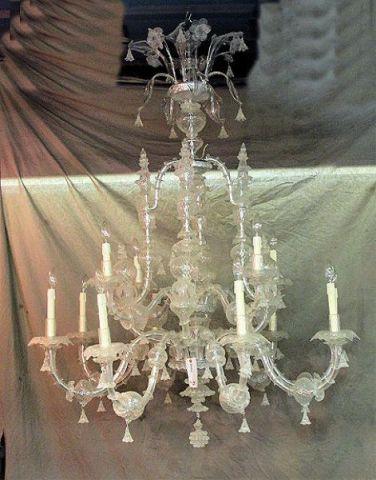 Appraisal: Large MURANO Glass Chandelier by Pauly MAGNIFICENT and purchased by