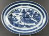 Appraisal: PLATTER - Early th C Chinese Export Canton oval shaped