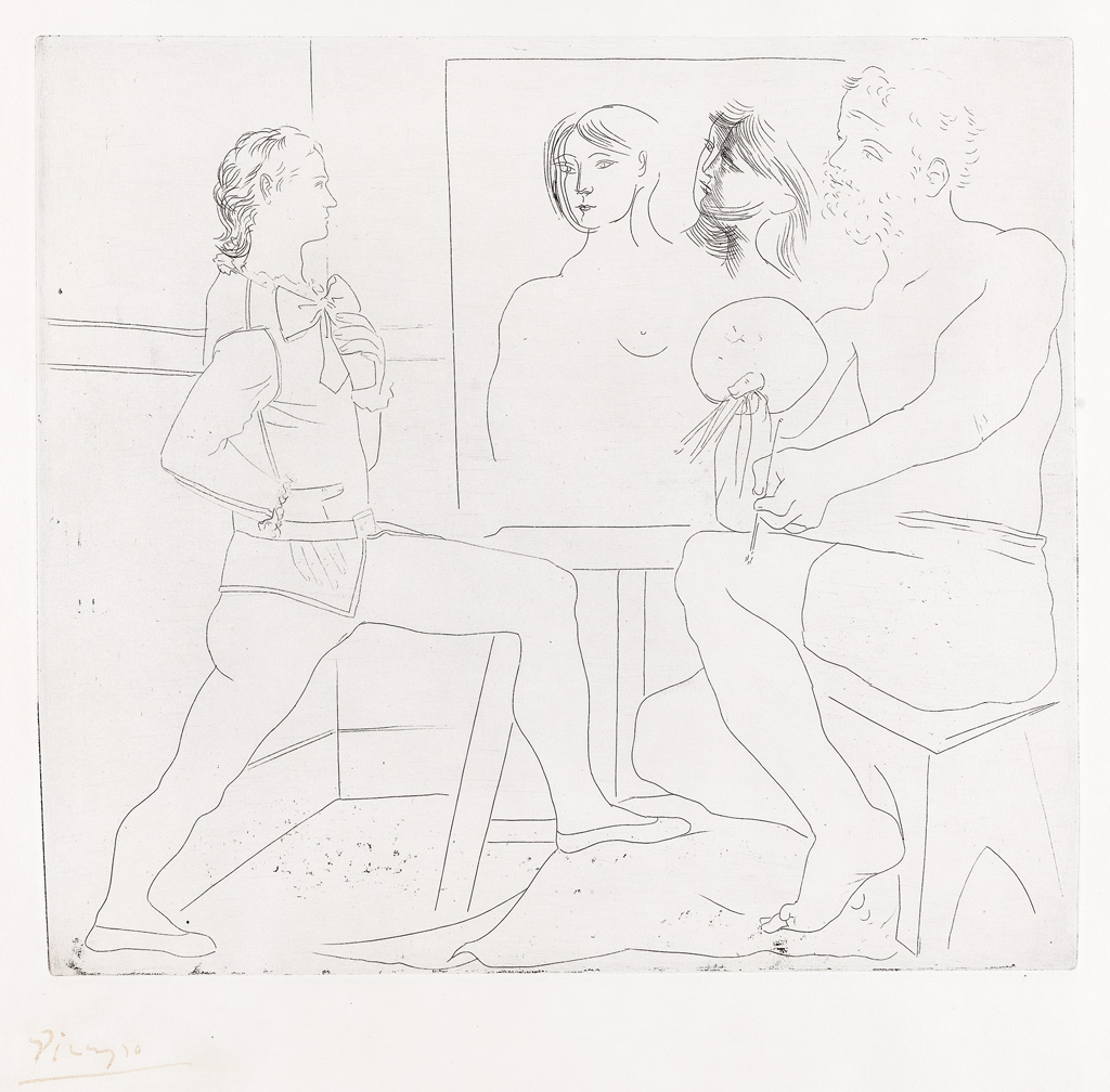 Appraisal: PABLO PICASSO L'Atelier Etching on Japan paper x mm x