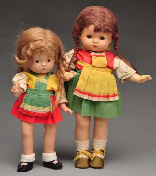 Appraisal: Lot of Effanbee Composition Dolls Description All composition dolls in