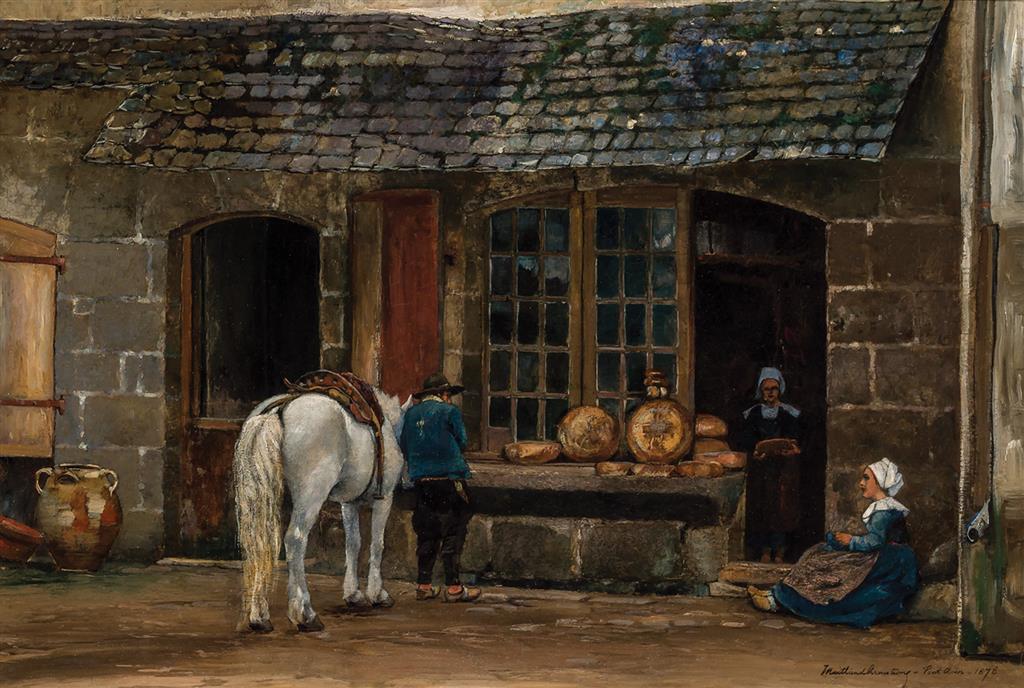 Appraisal: DAVID MAITLAND ARMSTRONG American - Bakers Shop at Pont Aven