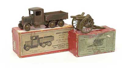 Appraisal: Britains - Set - wheel Army Lorry version comprising repainted