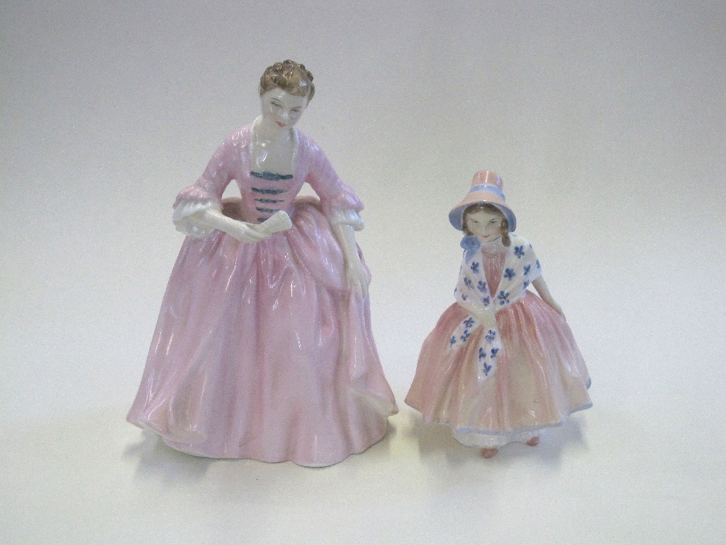 Appraisal: Two Royal Doulton figures 'A Hostess of Williamsburg' HN and