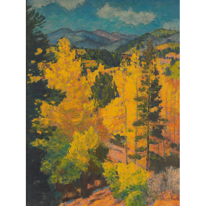 Appraisal: Paul Kauvar Smith American - ''Aspens '' c oil on