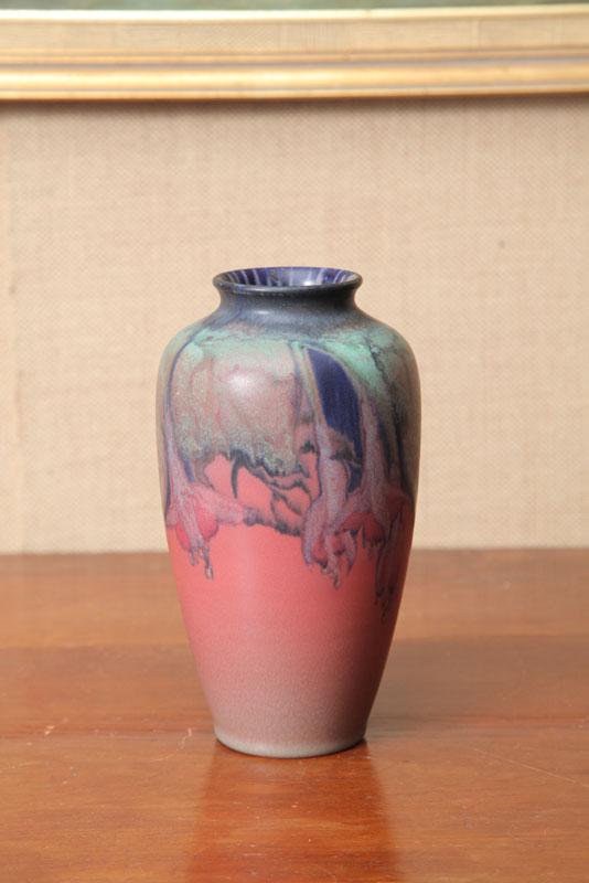 Appraisal: ROOKWOOD VASE A Rookwood Vellum glaze vase decorated with hanging